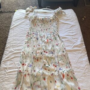 Hill House White Floral Dress